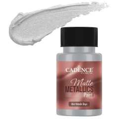 Gümüş Mat Metalik Boya 50ml-MMB31