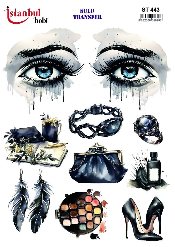 Sulu Transfer Kadınlar Desen Seri ST443