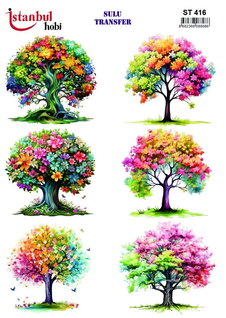 Sulu Transfer Limon Desen Seri ST416