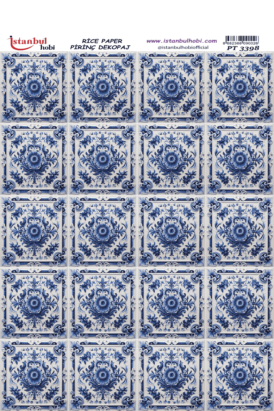 Pirinç Dekopaj Serisi PT-3398 30x42cm