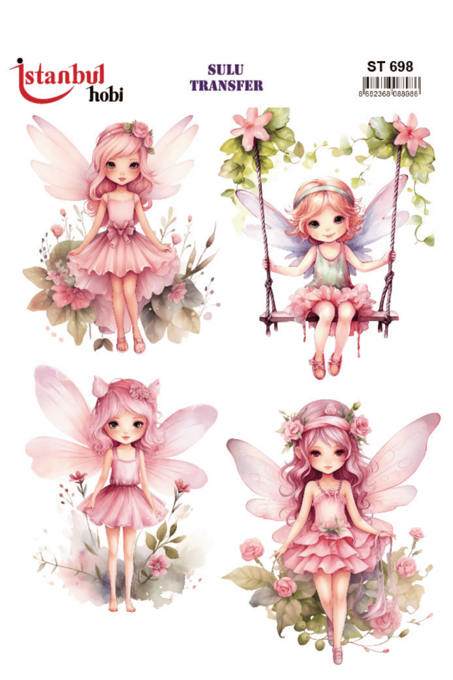 Sulu Transfer Melek Desen Seri ST698