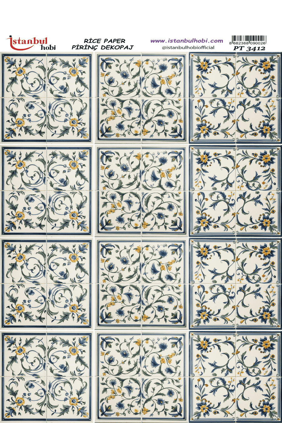 Pirinç Dekopaj Serisi PT-3412 30x42cm