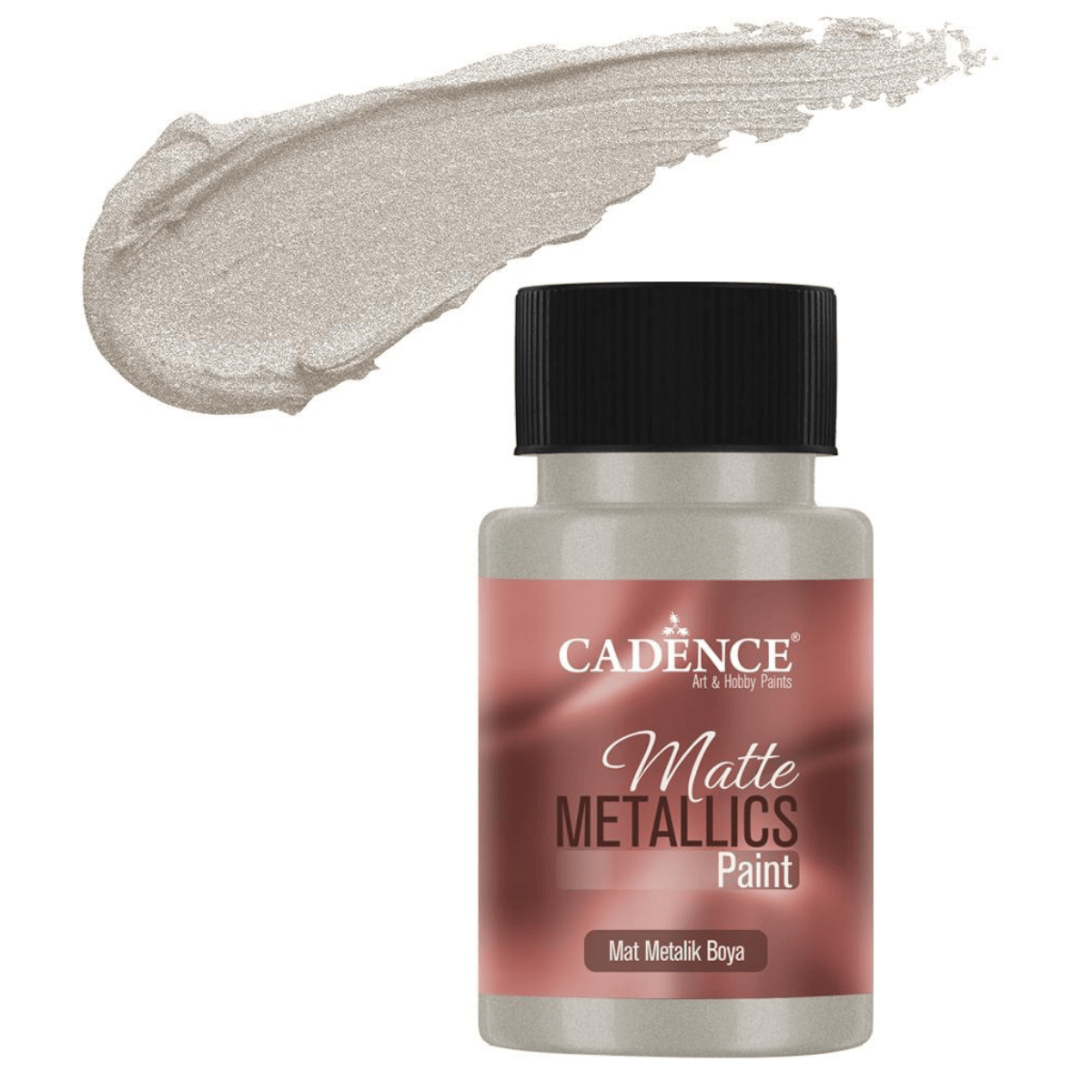 Platin Mat Metalik Boya 50ml-MMB03