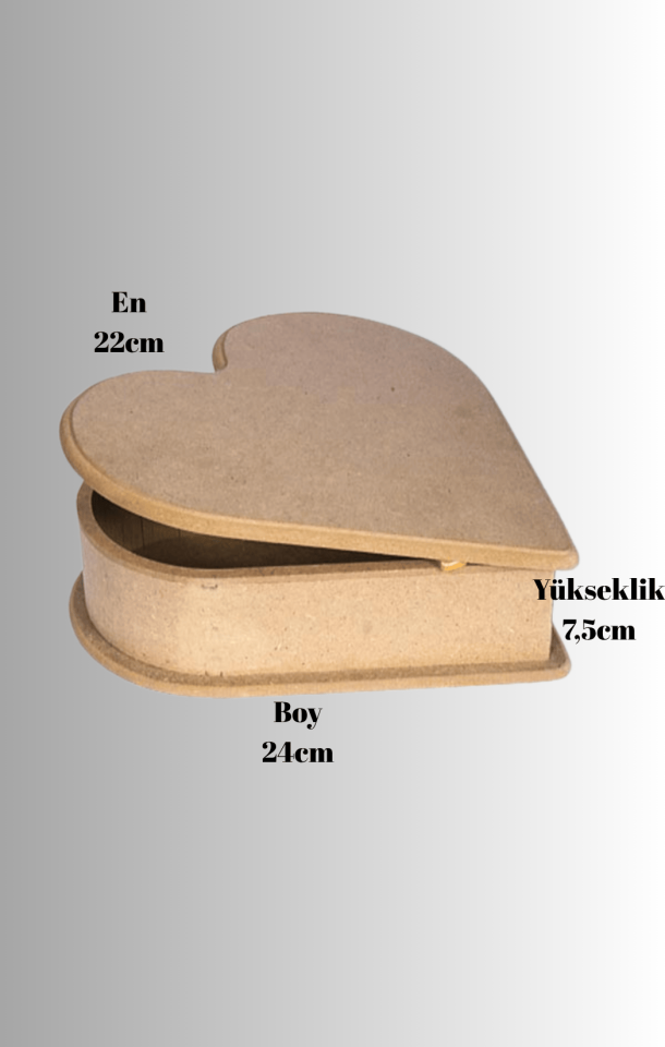 Menteşeli Küçük Kalp Kutu KU-235