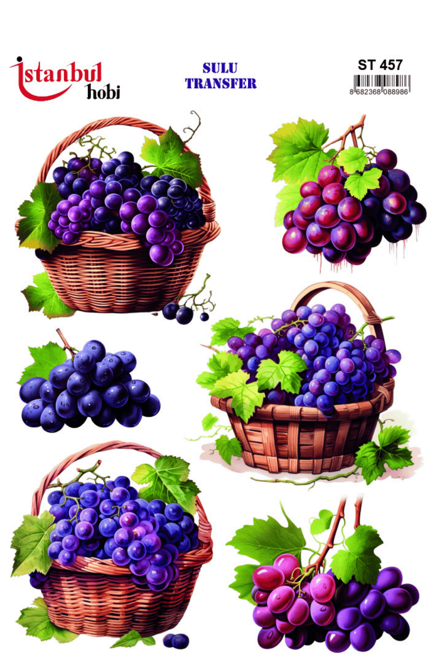 Sulu Transfer Meyveli Desen Seri ST457