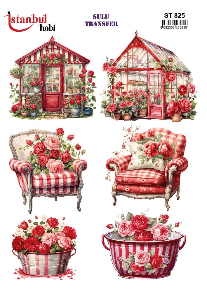 Sulu Transfer Desenli ST825