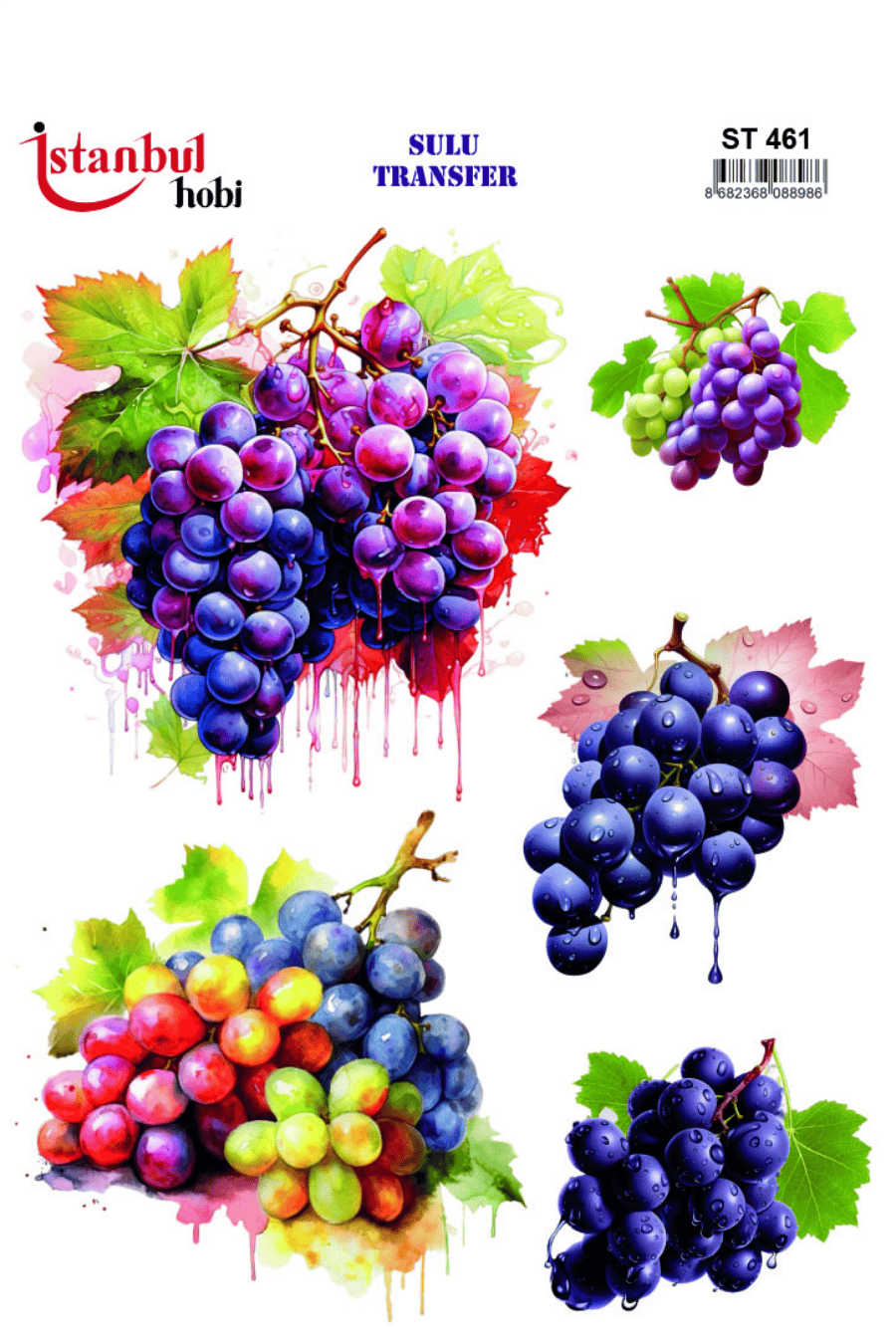 Sulu Transfer Meyveli Desen Seri ST461