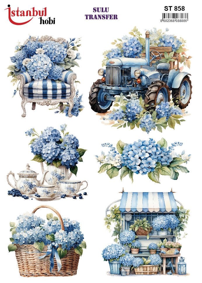 Sulu Transfer Limon Desen Seri ST858