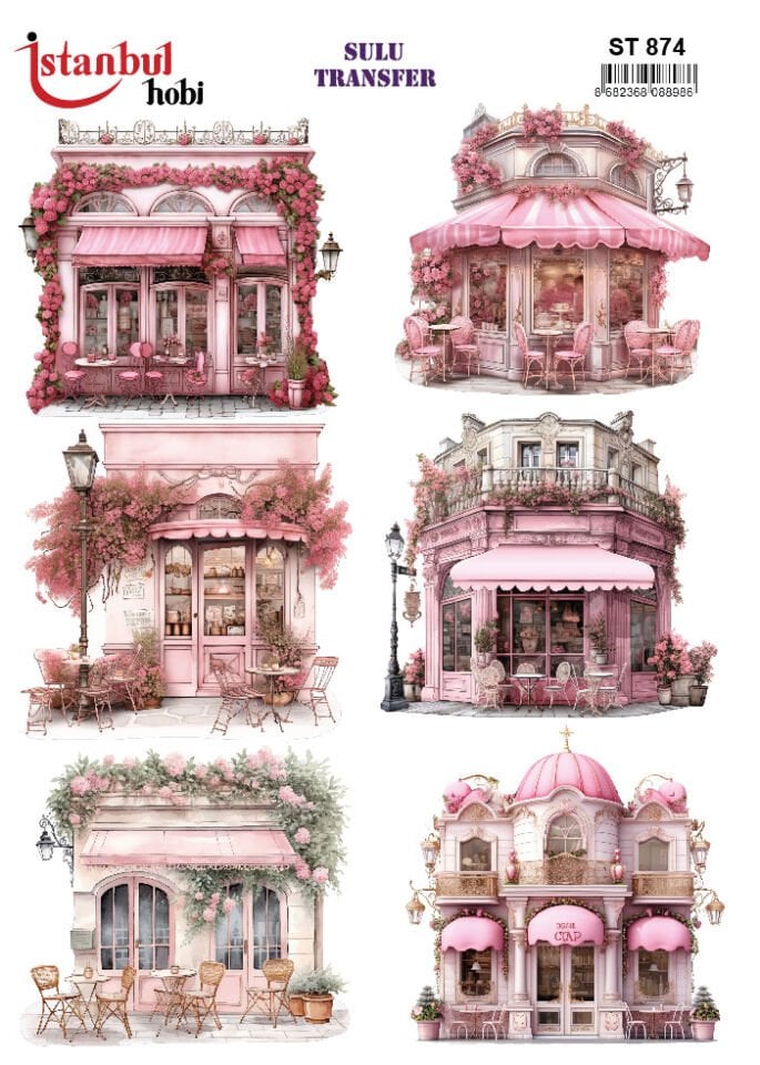 Sulu Transfer Kabak Desen Seri ST874