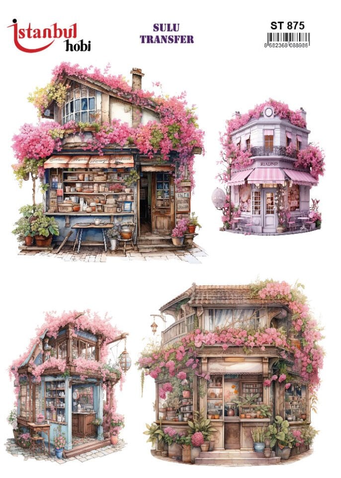 Sulu Transfer Kabak Desen Seri ST875