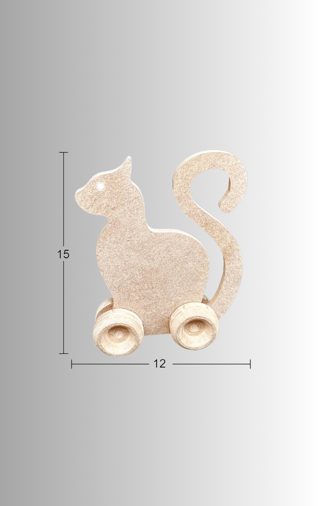 Tekerlekli Oyuncak Kedi OY-108