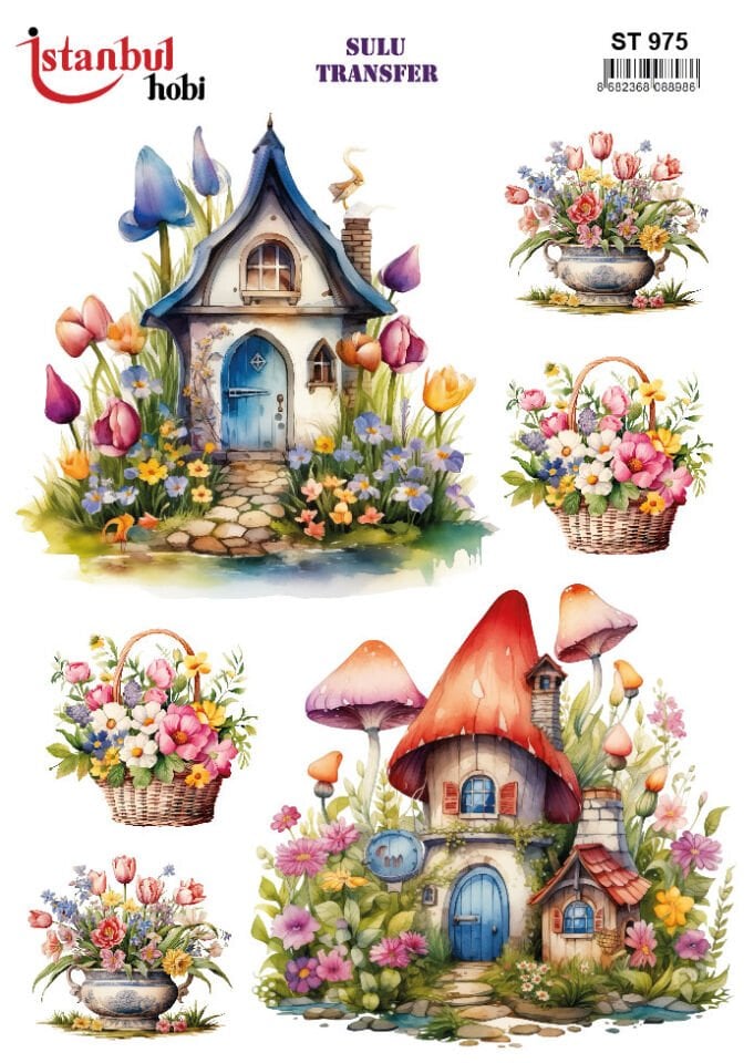 Sulu Transfer Hayvanlar Desenli Seri ST975