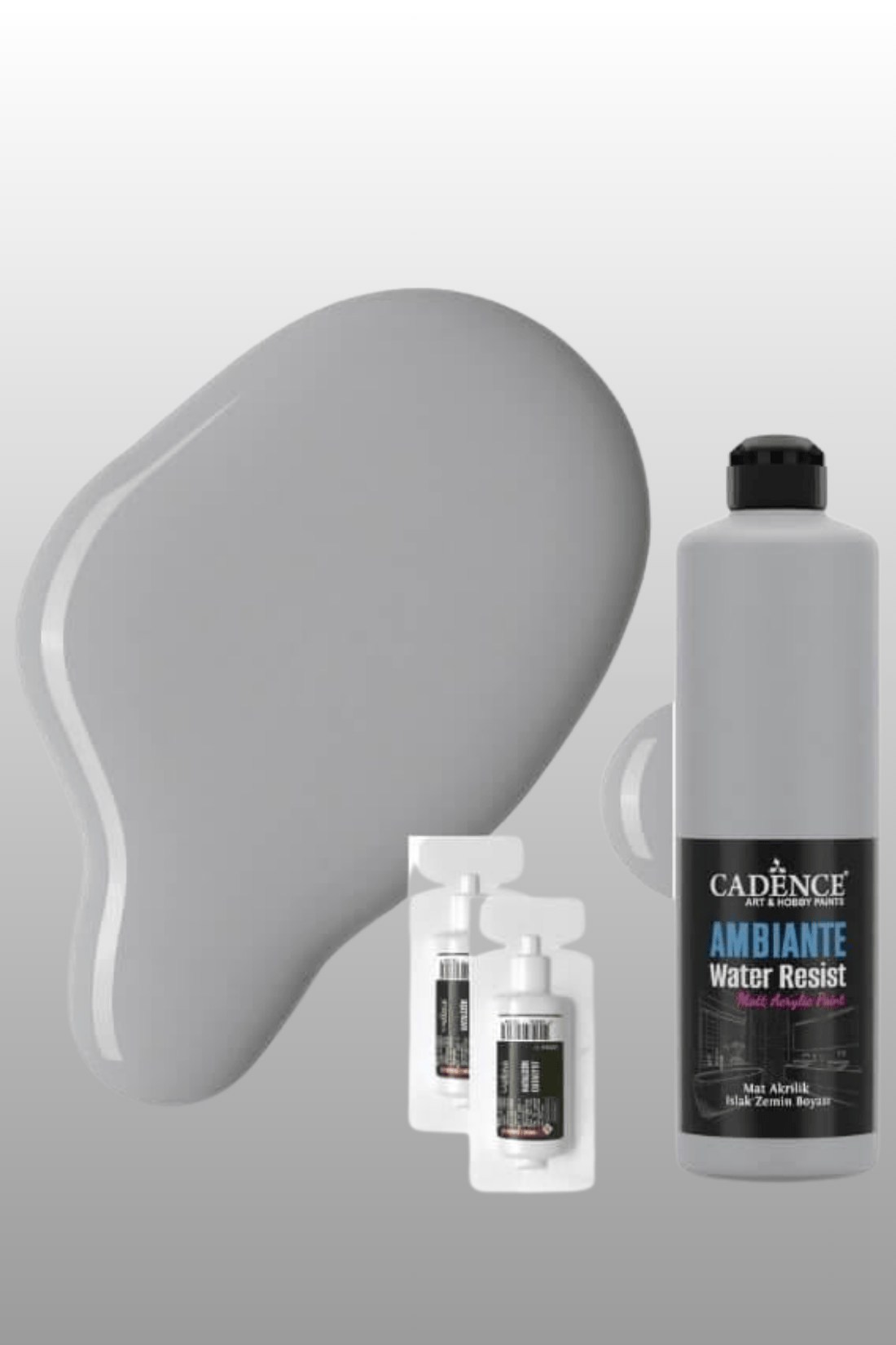 Gri Ambiante Islak Zemin Boyası 500ml+20ml Katalizör AW-44