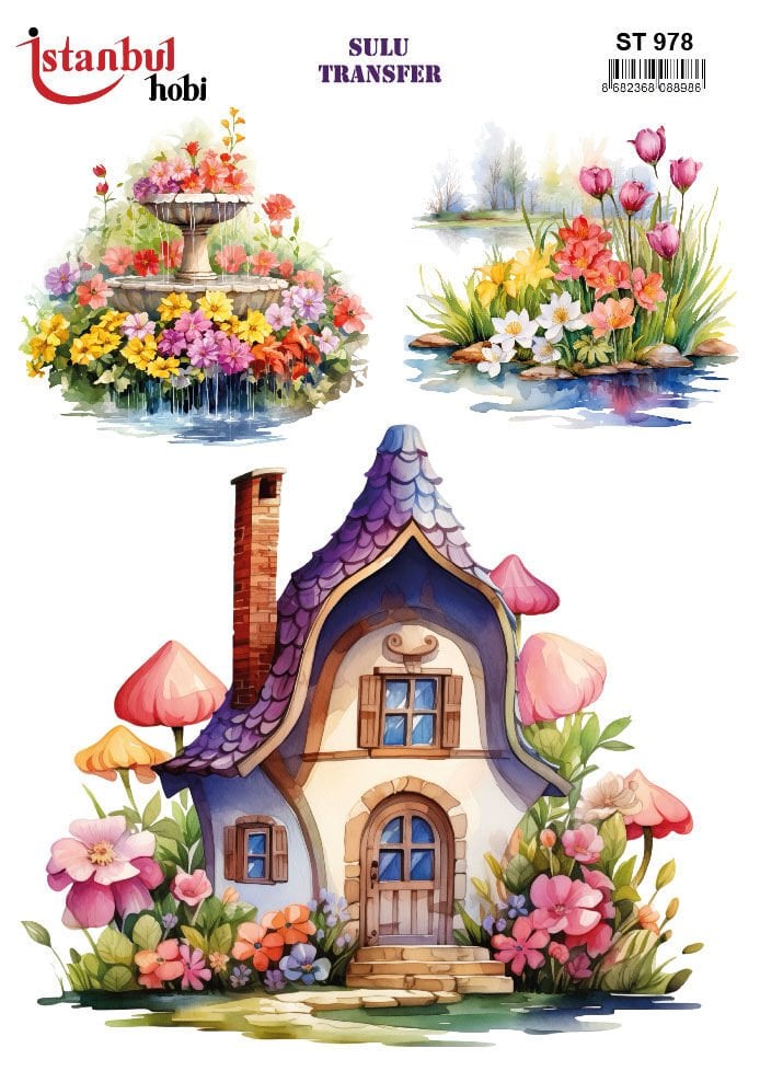 Sulu Transfer Hayvanlar Desenli Seri ST978