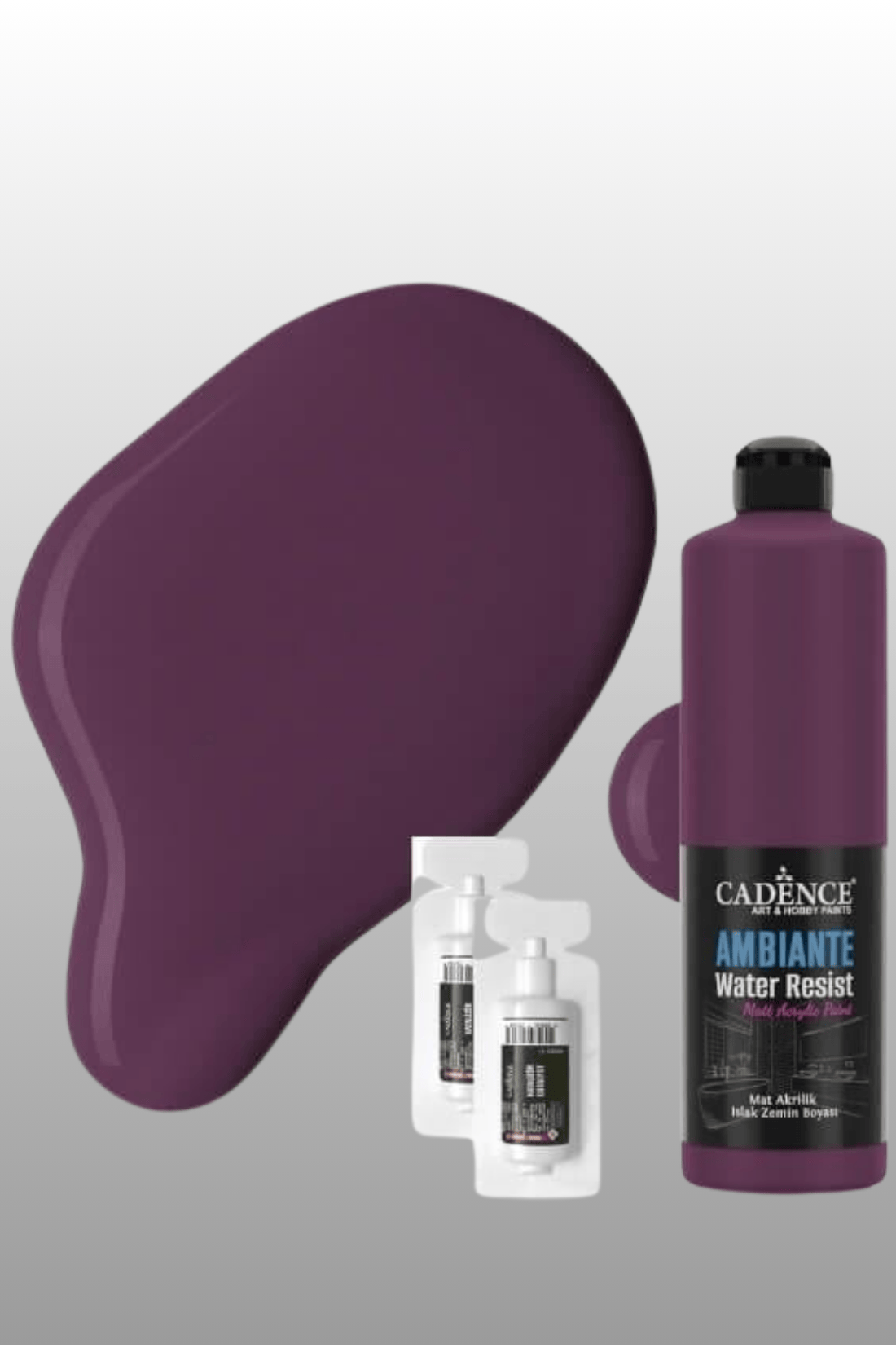 Patlıcan Mor Ambiante Islak Zemin Boyası 500ml+20ml Katalizör AW-35