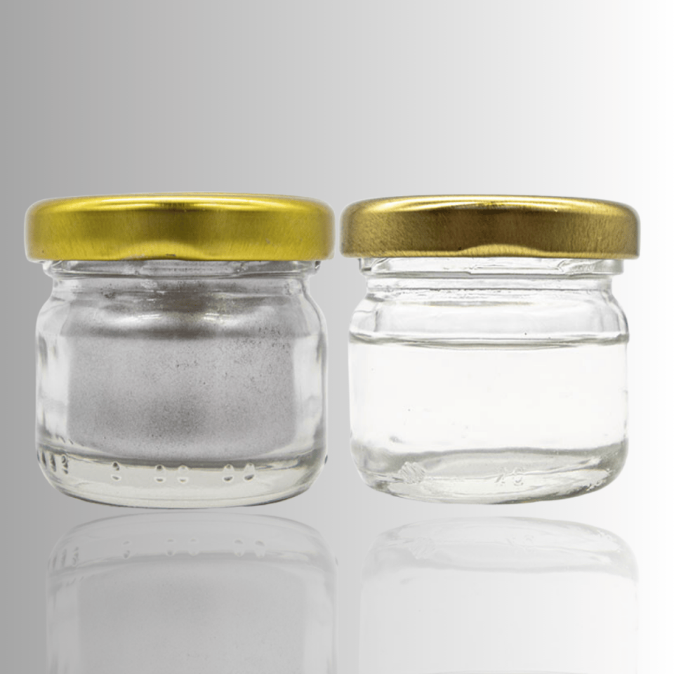 Sıvı Varak Takımı - Gümüş + Tinktür Seti | 30ml + 10gr | Parlak ve Dayanıklı