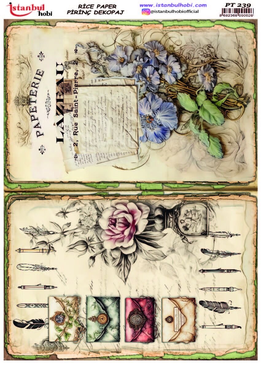 Pirinç Dekopaj Etnik PT-239 30x42cm