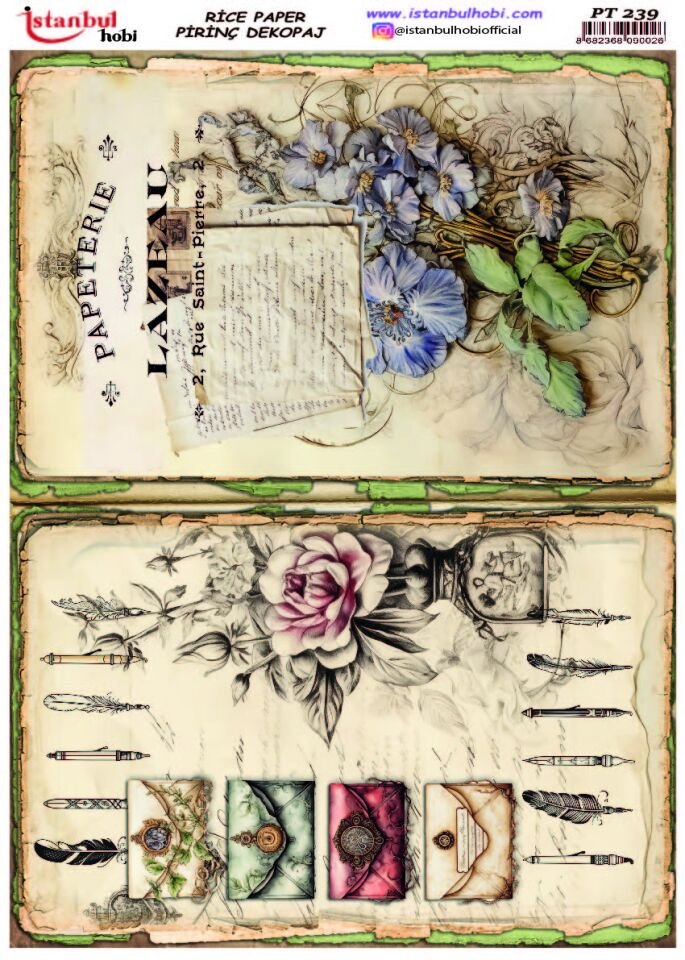 Pirinç Dekopaj Etnik PT-239 30x42cm