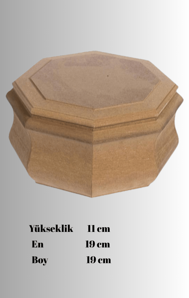 Sekizgen Freze Yuvarlak Kutu KU-294