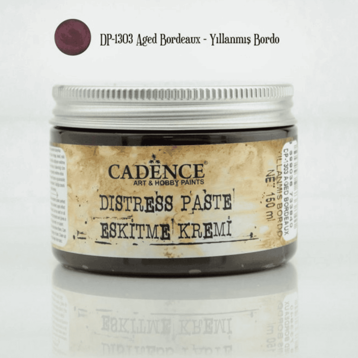 Yıllanmış Bordo Distress Vintage Eskitme Kremi 150ml-1303