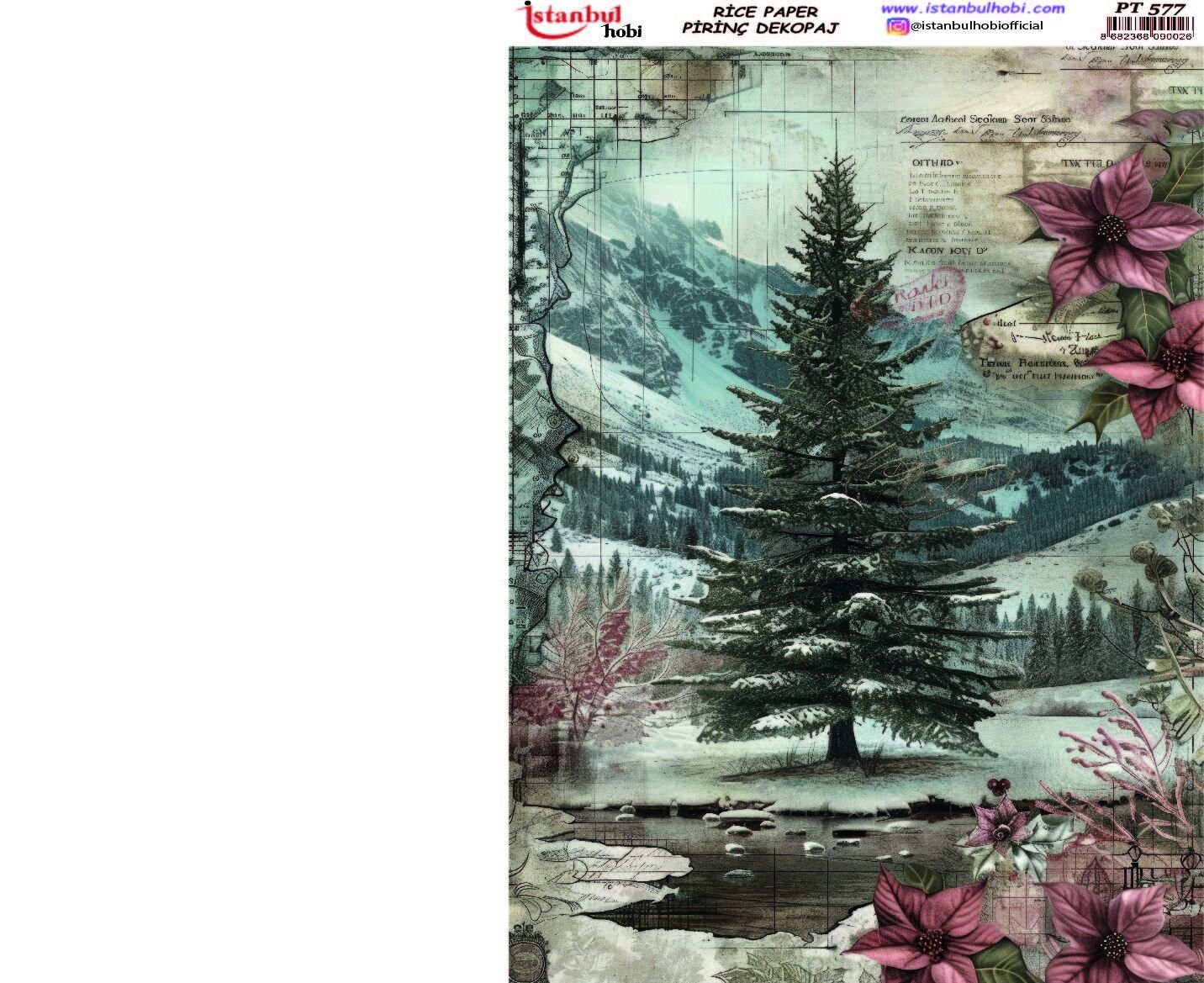 Pirinç Dekopaj Kadınlar PT-577 30x42cm