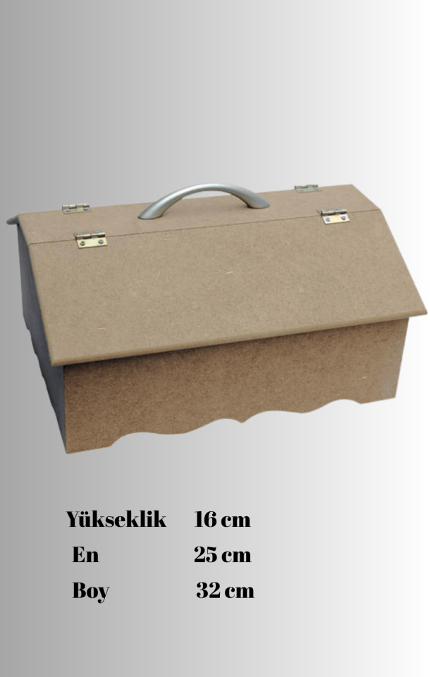Metal Saplı Dikiş Kutusu KU-306