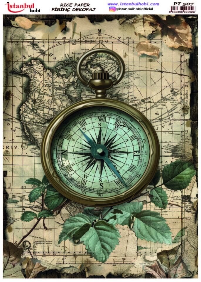 Pirinç Dekopaj Çiçekli PT-507 30x42cm