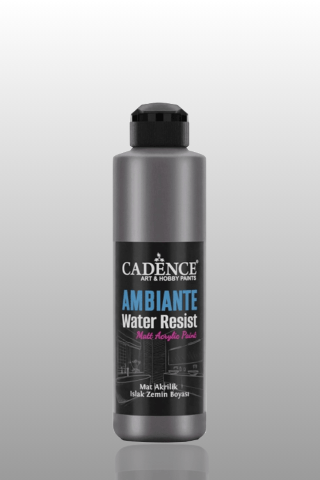 Antrasit Metalik Ambiante Islak Zemin Boyası 250ml+10gr AWM-07