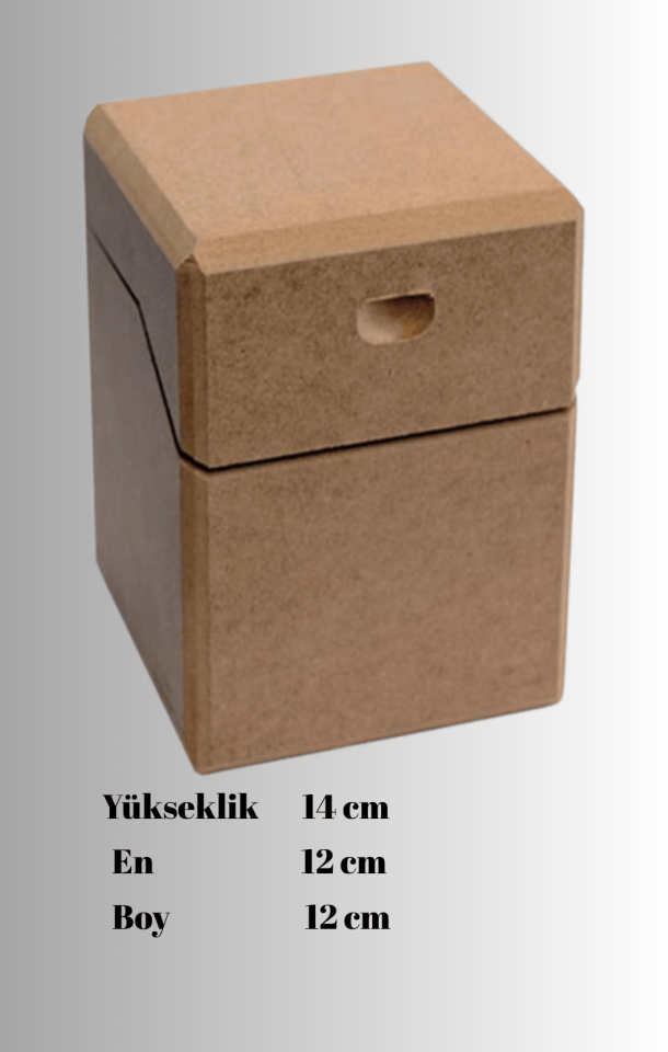 Küçükboy Z Kesim Kapak Saklama Kutusu KU-327