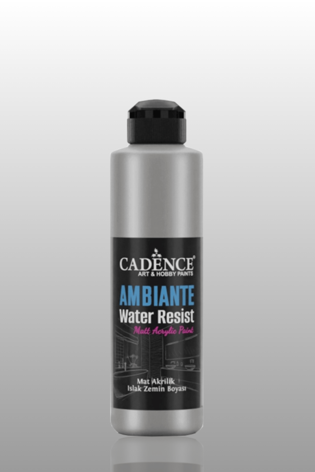 Gümüş Metalik Ambiante Islak Zemin Boyası 250ml+10gr AWM-06