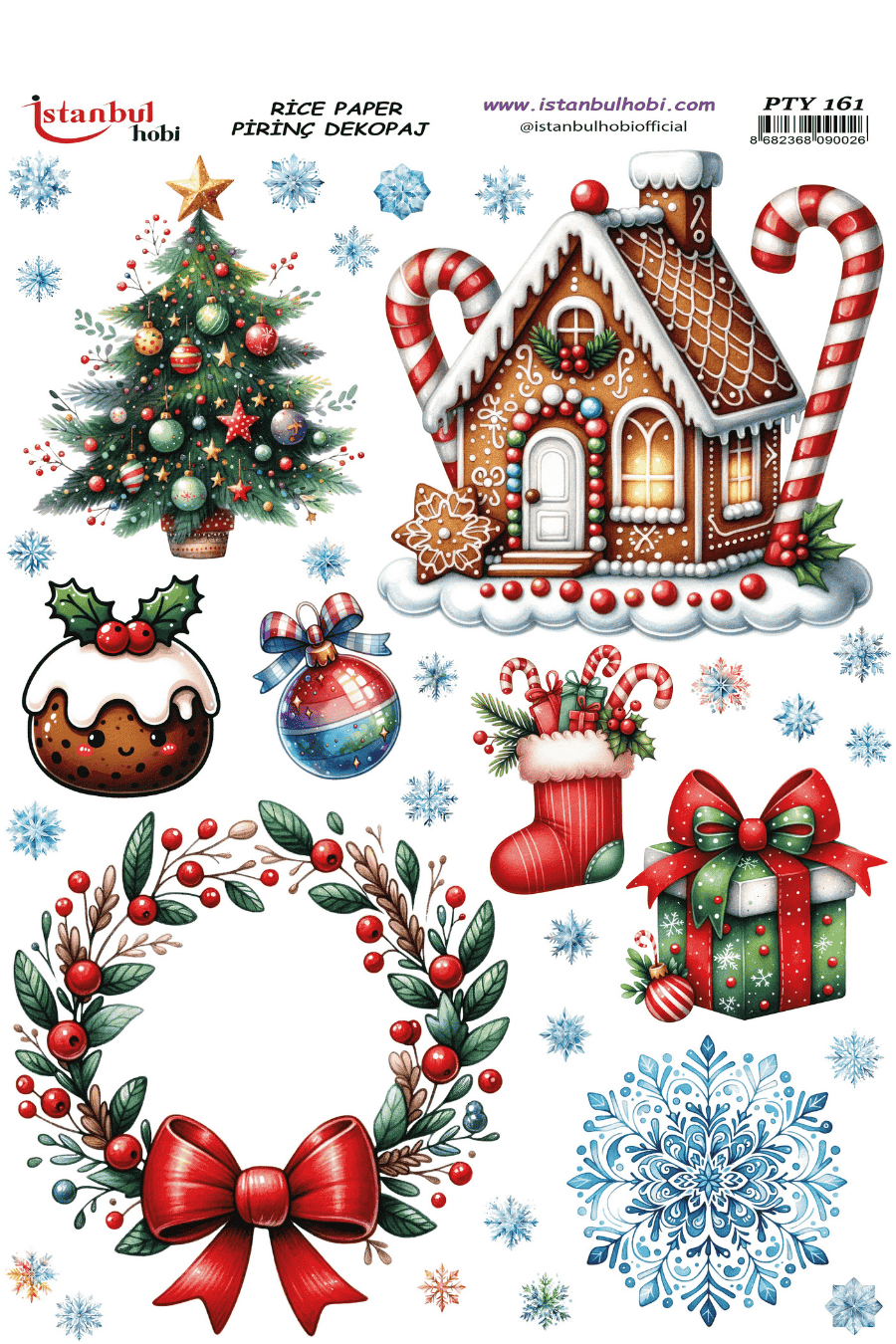 Pirinç Dekopaj Yılbaşı PTY-161 30x42cm