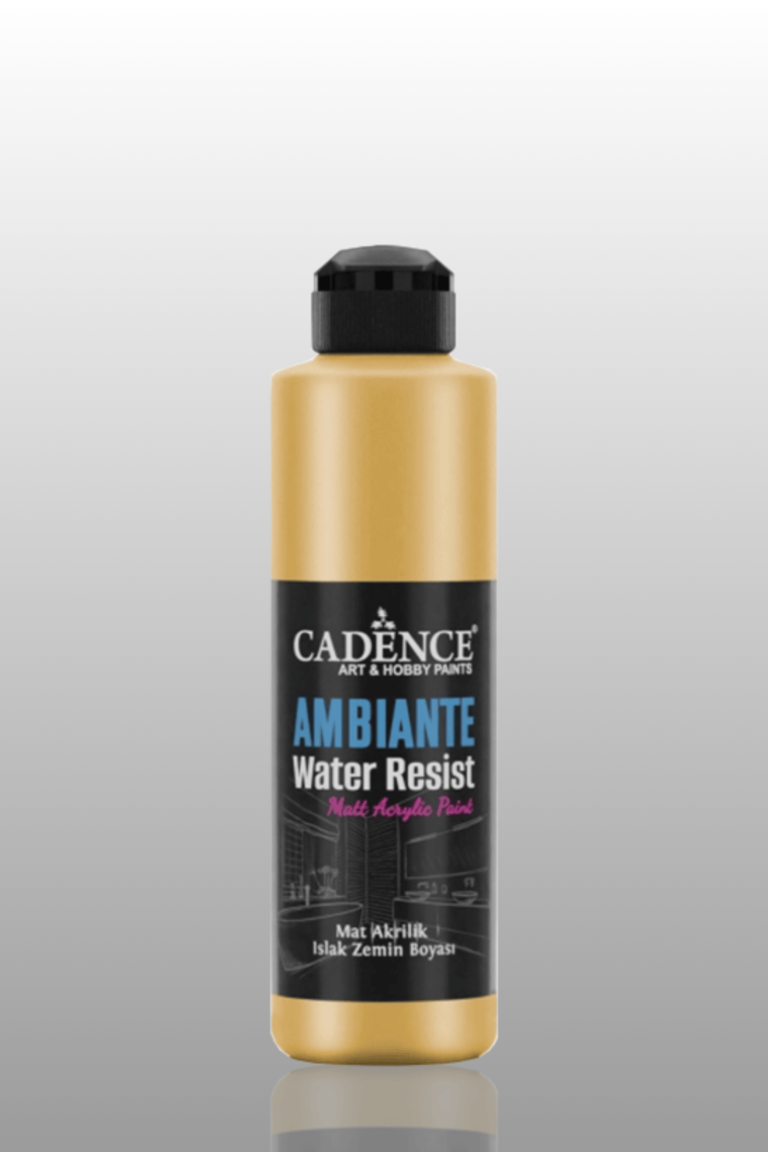 Altın Metalik Ambiante Islak Zemin Boyası 250ml+10gr AWM-03