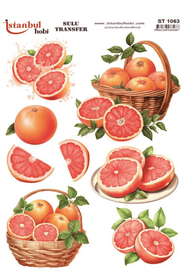 Sulu Transfer Meyveli Desen Seri ST1063