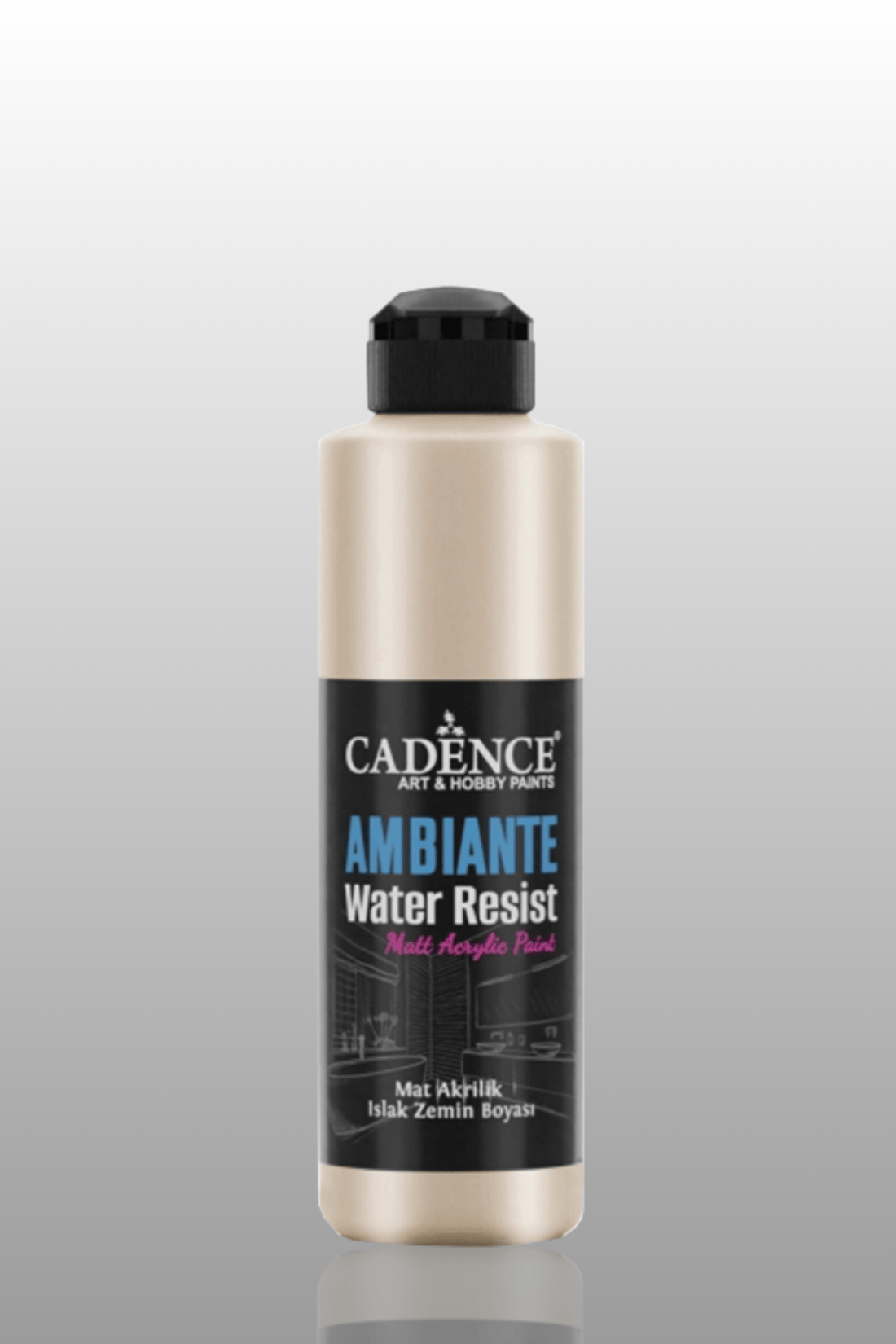 Platin Metalik Ambiante Islak Zemin Boyası 250ml+10gr AWM-02