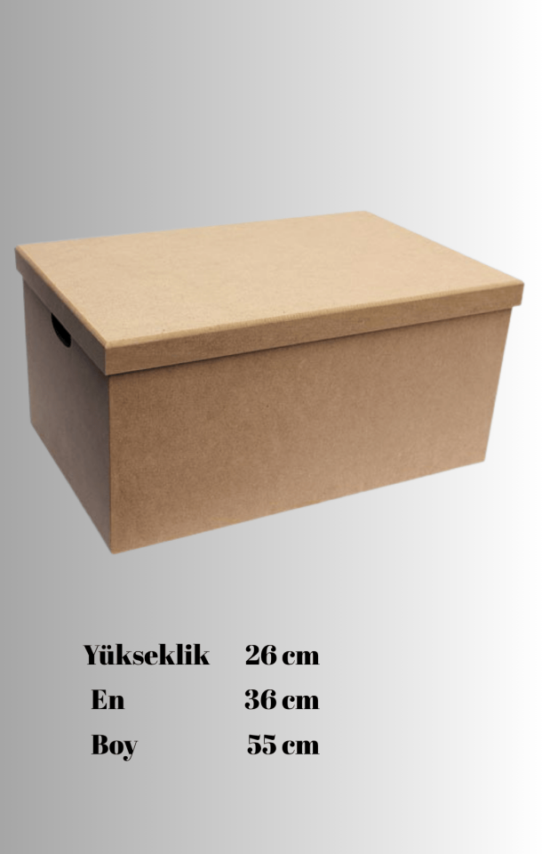 Büyük Dikdörtgen Oyuncak Kutusu KU-333