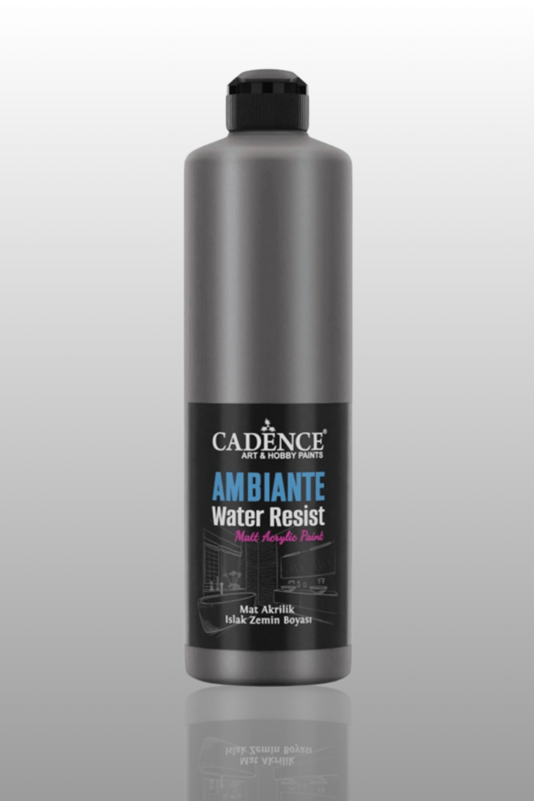 Antrasit Metalik Ambiante Islak Zemin Boyası 500ml+20gr AWM-07