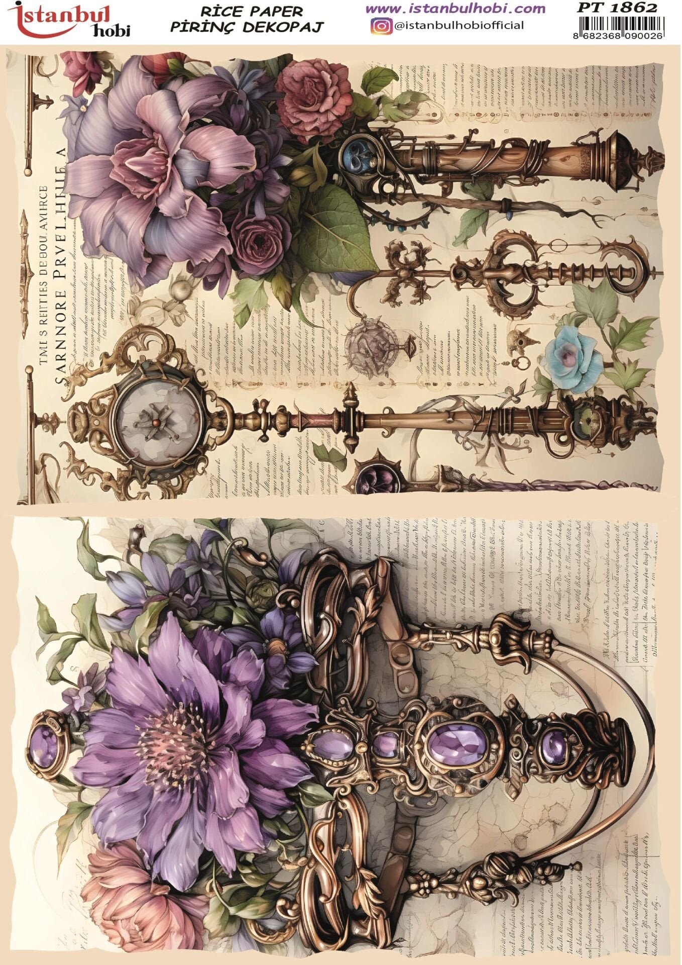 Pirinç Dekopaj Serisi PT-1862 30x42cm