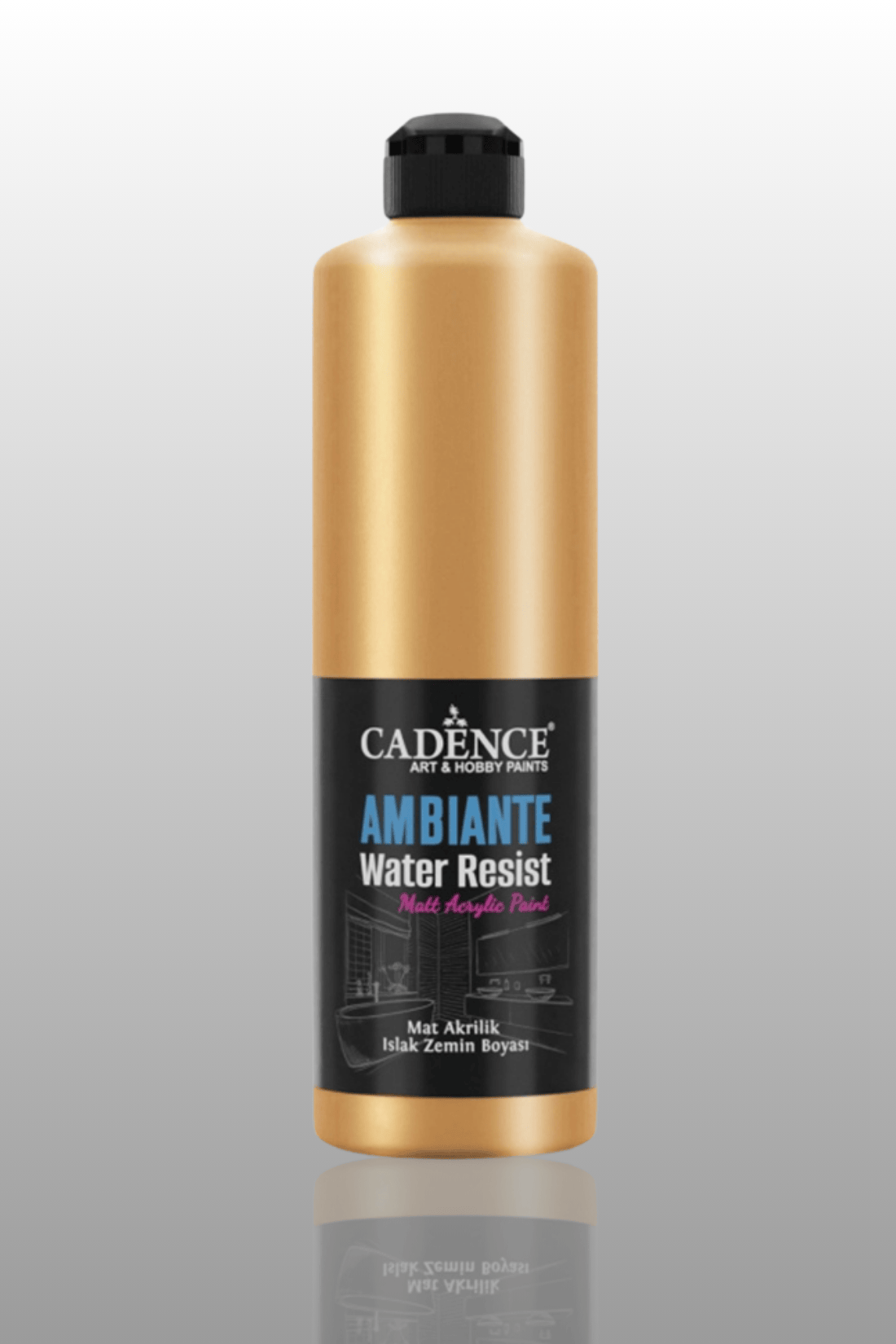 Antik Altın Metalik Ambiante Islak Zemin Boyası 500ml+20gr AWM-04