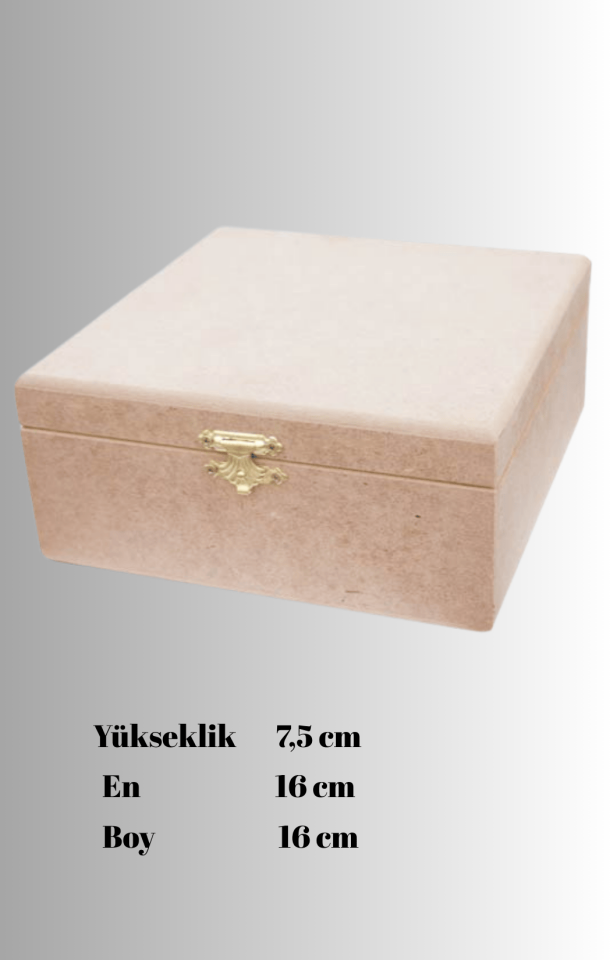 Küçük Klipsli Kare Kutu KU-345
