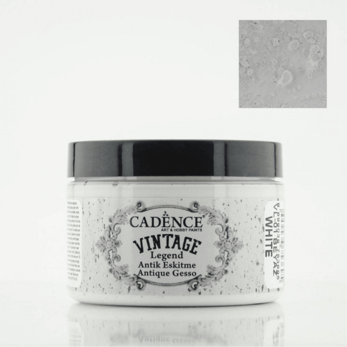 Beyaz Vintage Legend Antik Eskitme Boyası 150ml-VL01
